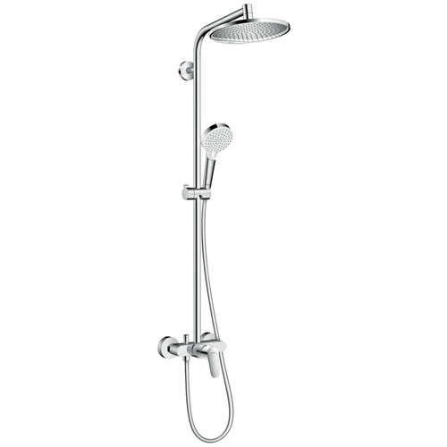 Душевой комплект hansgrohe Crometta S 240 1jet Showerpipe 27269000, хром хром 1600 мм смеситель с душевой лейкой hansgrohe crometta s 240 showerpipe 27320000 хром хром 1600 мм