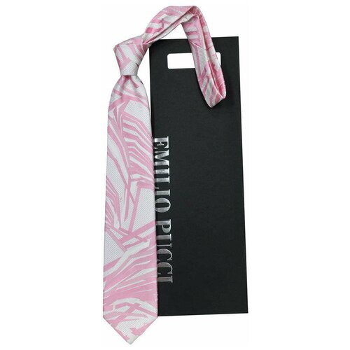 Бело-розовый галстук Emilio Pucci 841760