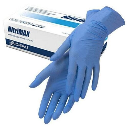 Перчатки Archdale Nitrimax голубые нитриловые р. XS 3,5 гр. 50 пар