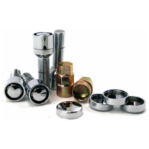 фото Комплект секреток болтов m14x1,50x40 конус, вращ. 2 кл 17;19 хром sds exclusive