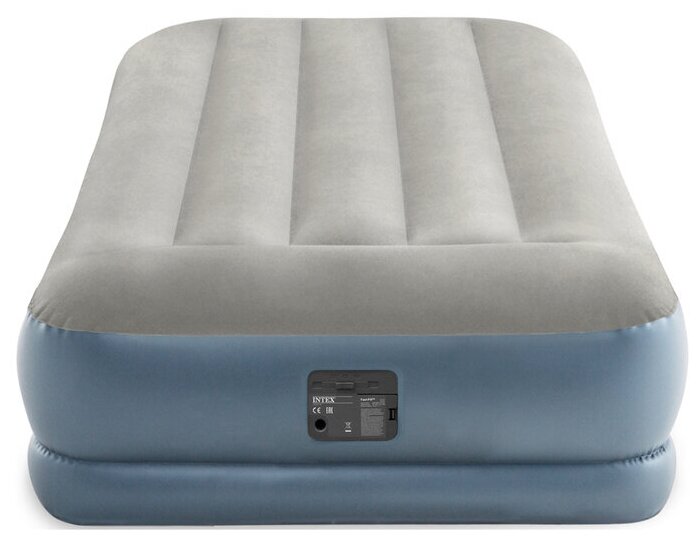 Кровать надувная Pillow Rest Twin Mid-Rise,191*99*30 см,встроенный насос 220В,Intex (64116NP) - фотография № 2