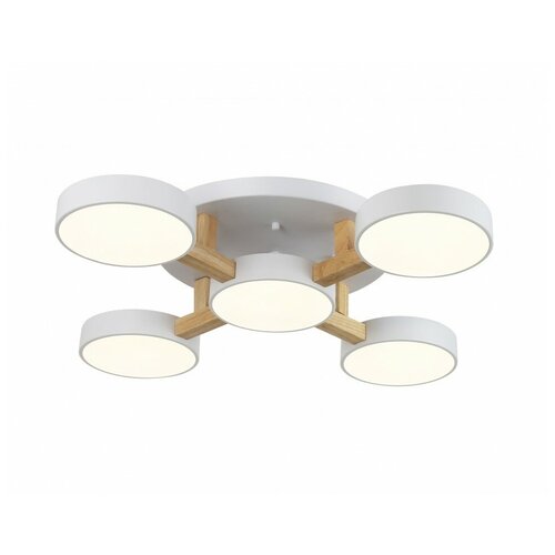 Люстра светодиодная Linvel MS 1123/5 Туид 120W Белый 3000-6000К
