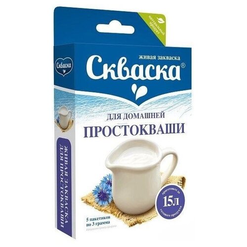 Закваска Скваска живая для простокваши, 15 г, 5 шт. в уп.