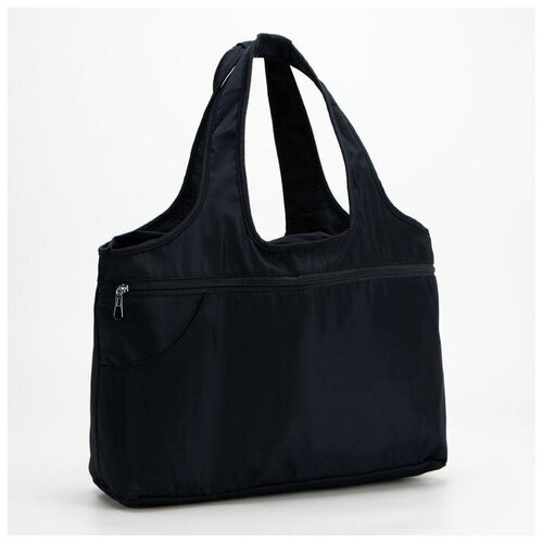 фото --- сумка спортивная, отдел на молнии, 5 наружных карманов, цвет синий