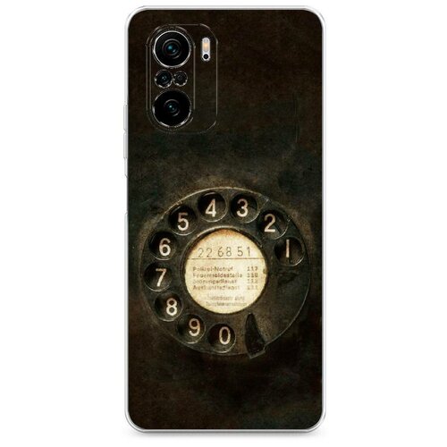 фото Силиконовый чехол "старинный телефон" на xiaomi poco f3 / сяоми поко f3 case place