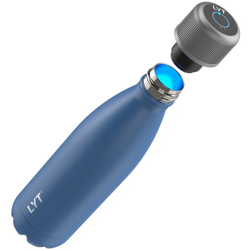 Умная бутылка для воды CrazyCap LYT с УФ-стерилизатором, синий