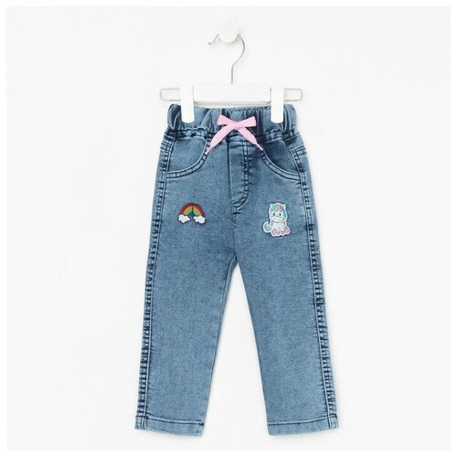 фото Брюки для мальчика, цвет синий, рост 68 bebus