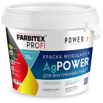 Краска акриловая Farbitex PROFI AgPower противомикробная моющаяся матовая - изображение