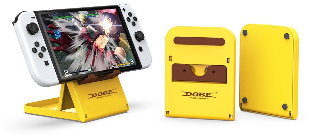 Подставка DOBE Exclusive, для Nintendo Switch/Lite/OLED, желтый, пластик — фото 1