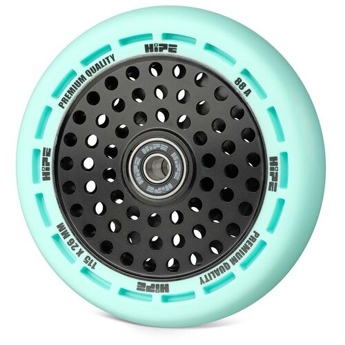 Колесо для самоката Hipe Wheel 115 мм, 1 шт., 30 см, sky blue/core black вилка hipe 01 scs под колесо 110 115 мм синяя