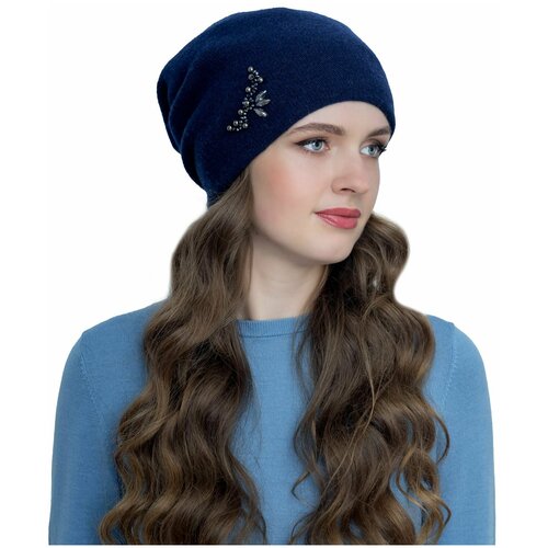 фото Шапка landre, размер 56-59, синий