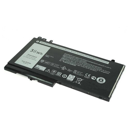 Аккумуляторная батарея для ноутбука Dell Latitude E5250 11.1V 38Wh RYXXH аккумулятор акб аккумуляторная батарея ryxxh для ноутбука dell latitude e5250 11 1в 38вт черный