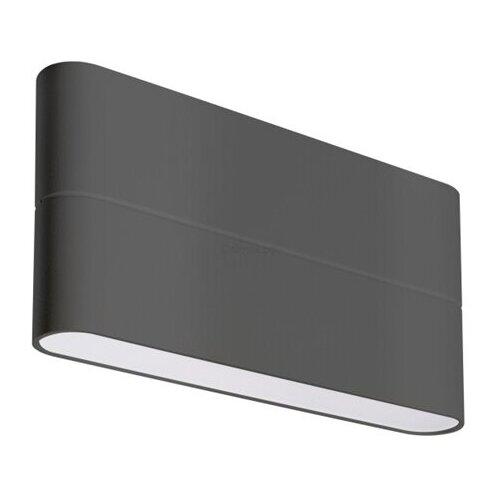 Светильник SP-WALL-FLAT-S170x90-2x6W Warm3000 (GR, 120 deg, 230V) (ARL, IP54 Металл, 3 года)