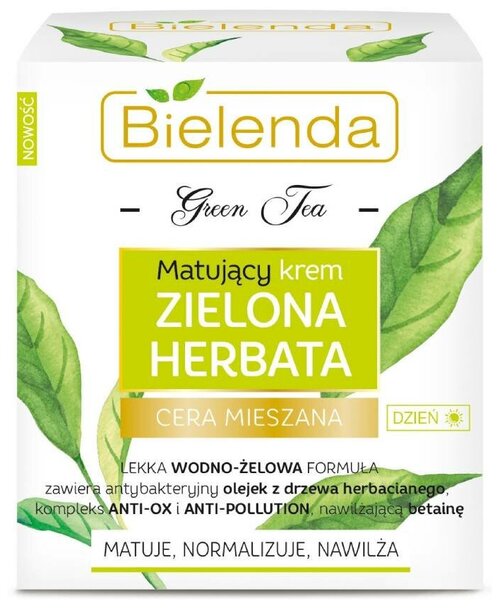 Bielenda Green Tea Крем от жирного блеска лица (дневной) 50 мл.