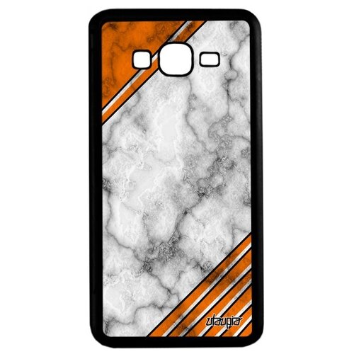 фото Защитный чехол для мобильного // samsung galaxy grand prime // "уголок" фон узор, utaupia, светло-серый