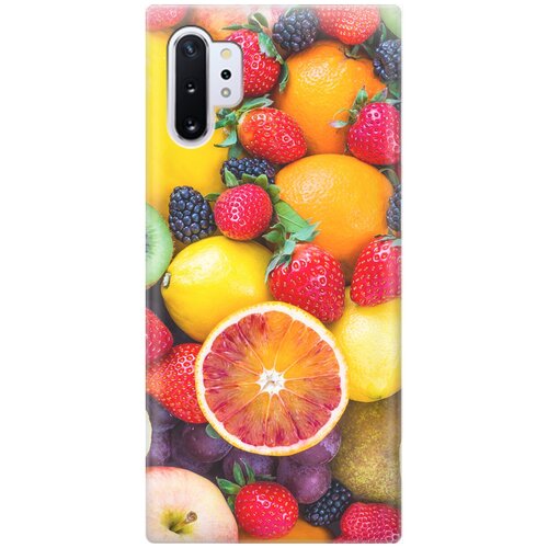 фото Re:pa накладка transparent для samsung galaxy note 10+ с принтом "сочные фрукты"
