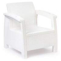 Кресло Альтернатива Ротанг Плюс М8417 (без подушки) , белое