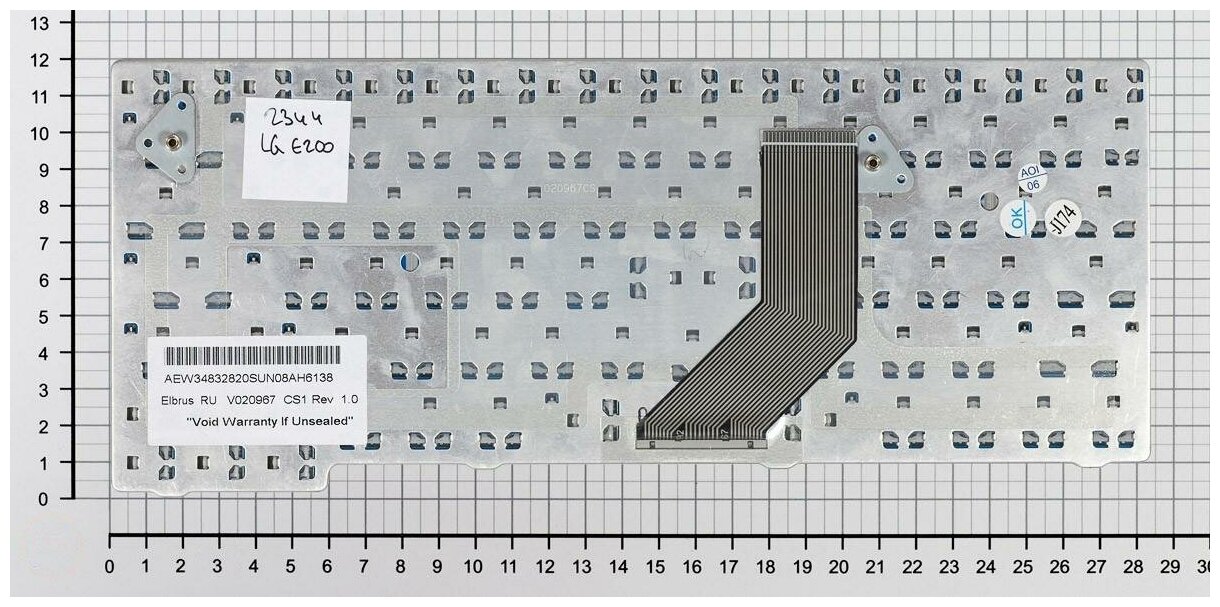 Клавиатура для ноутбука LG AEW34832820б белая