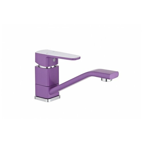 фото Эверест в45-02720 фиолетовый, смеситель для кухни (крепление латунная гайка)
