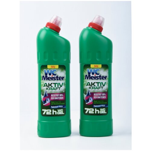 Гель для чистки туалетов WC Meister Activ Kraft Green (Германия) 2х1л.