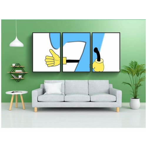 фото Набор модулных постеров для интерьера "математика, платить, цифры" 60x90 см. в тубусе, без рамки lotsprints