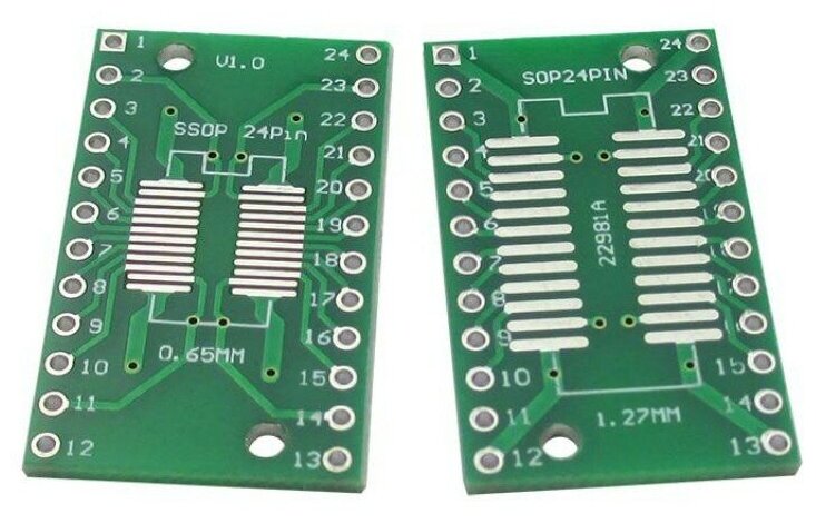 Двусторонняя SOP24 SSOP24 TSSOP24 печатная плата