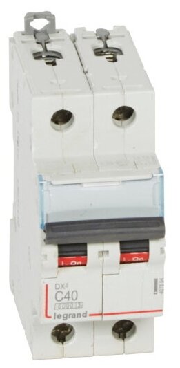 Legrand Автоматический выключатель, серия DX3, С40A 2-полюсный 407804 1 шт.