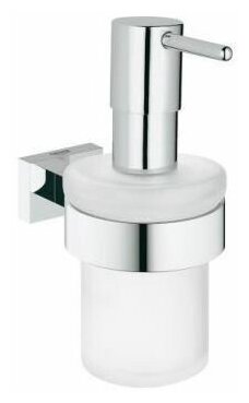 Дозатор жидкого мыла с держателем Grohe Essentials Cube 40756001