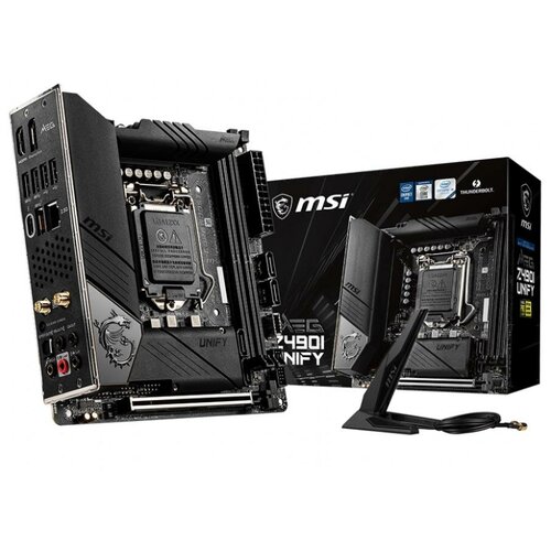 фото Материнская плата z490 s1200 mitx meg z490i unify msi