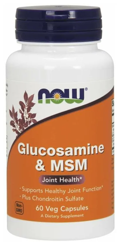 Капсулы NOW Glucosamine & MSM
