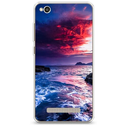 фото Силиконовый чехол "волны 1" на xiaomi redmi 4a / сяоми редми 4а case place