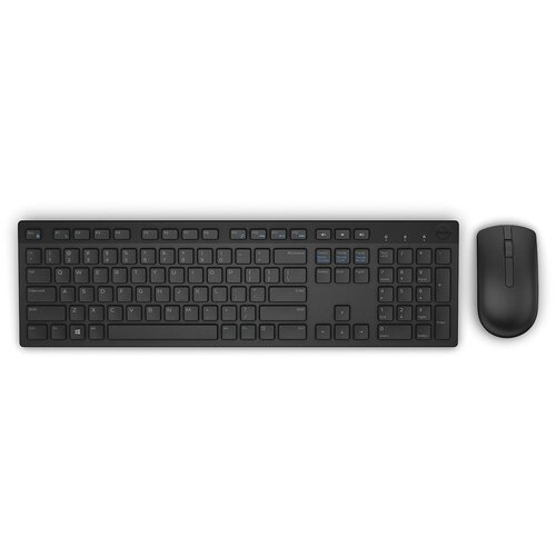 Комплект клавиатура мышь DELL KM636 black только английская 2259₽