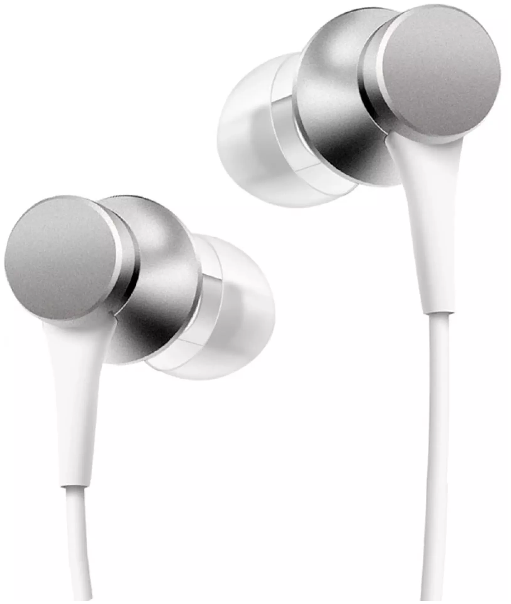 Наушники Xiaomi Mi In-Ear Headphones Basic Global для РФ, серебристый