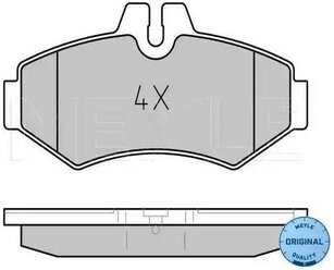 Дисковые тормозные колодки задние MEYLE 025 230 2118 для Mercedes-Benz G-class, Mercedes-Benz Sprinter (4 шт.)