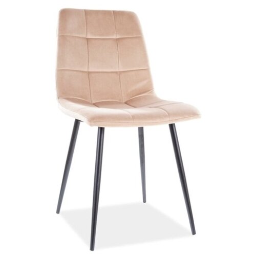 Стул кухонный Signal MILA VELVET (бежевый/черный)