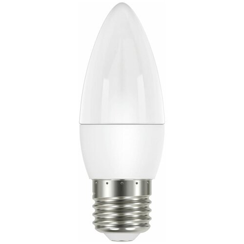фото Лампа светодиодная lexman candle e27 175-250 в 6.5 вт матовая 600 лм нейтральный белый свет
