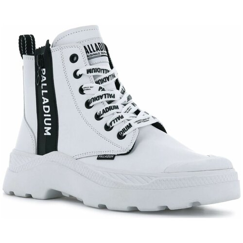 Ботинки женские Palladium Pallakix Hi Zip 76902-100 кожаные белые (38)