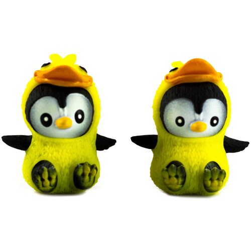 фото Резиновые фигурки-тянучки "пингвины в костюмах утят" a300-db / 2 шт. denco store