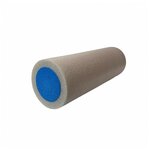 Ролик для йоги полнотелый 2-х цветный PEF100-45-B (серый/синий) 45х15см. - изображение