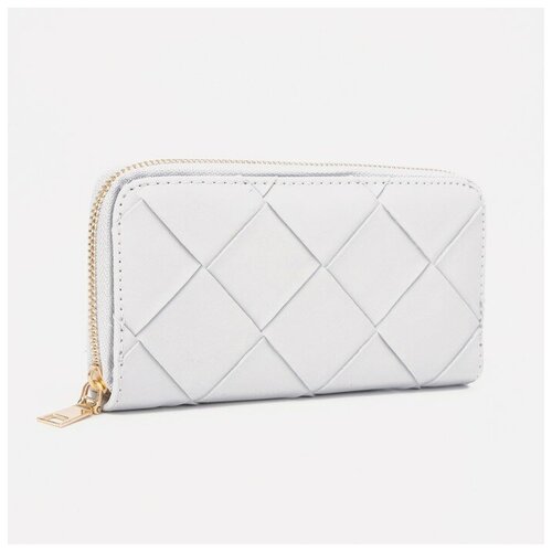 Кошелёк, отдел на молнии, цвет серый