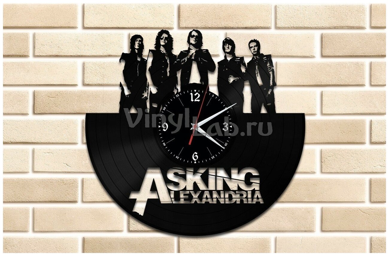 Asking Alexandria — часы из виниловой пластинки (c) VinylLab