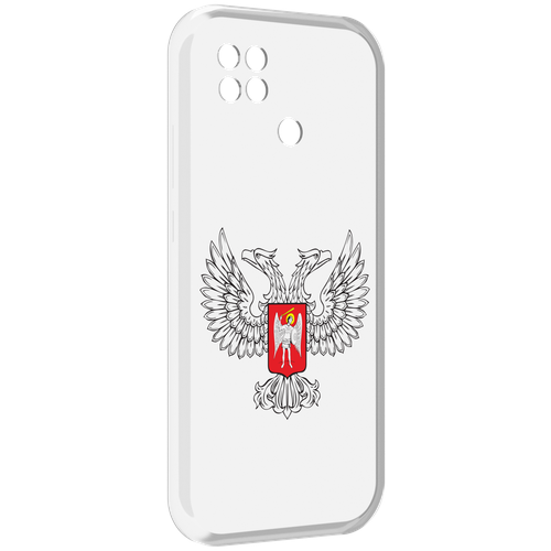 Чехол MyPads герб-ДНР-донецкая-народная-республика для Poco C40 задняя-панель-накладка-бампер