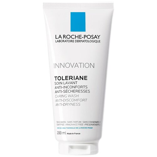 La Roche-Posay гель-уход очищающий для умывания Toleriane, 200 мл крем для сухой чувствительной кожи с пребиотической формулой toleriane sensitive riche la roche posay ля рош позе 40мл