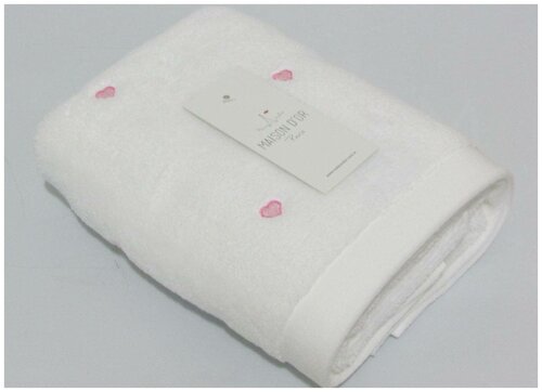 Полотенце махровое LOVE MICRO COTTON Maison Dor, размер 50х100 см, розовый