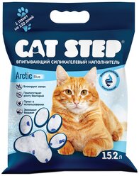 Наполнитель для кошачьих туалетов Cat Step Arctic Blue Силикагель 15,2 л