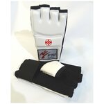 РЭЙ -Перчатки для киокусинкай каратэ, манжета на резинке, искожа Б2703ИС (S) - изображение