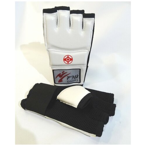 РЭЙ -Перчатки для киокусинкай каратэ, манжета на резинке, искожа Б2703ИС (S) перчатки для тхэквондо каратэ киокусинкай и единоборств белые размер xs
