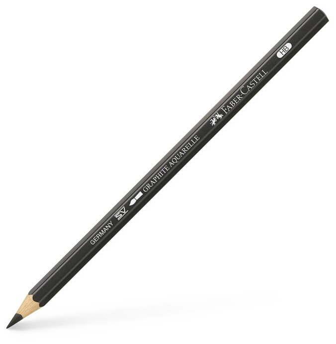 Карандаши чернографитные акварельные Faber-Castell "Graphite Aquarelle", НB, заточенные, упаковка 6 шт.