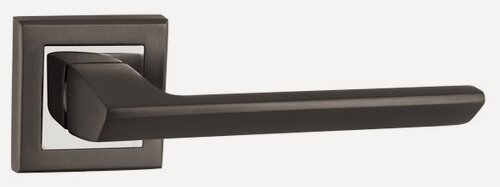 Изображение товара Ручка дверная межкомнатная на квадратной розетке раздельная K. QL52. BLADE (BLADE QL) GR/CP-23 графит/хром