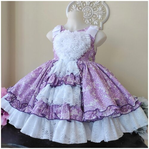 фото Платье для девочки meriche, модель mae, размер 2 (86-92 см) meriche alta costura